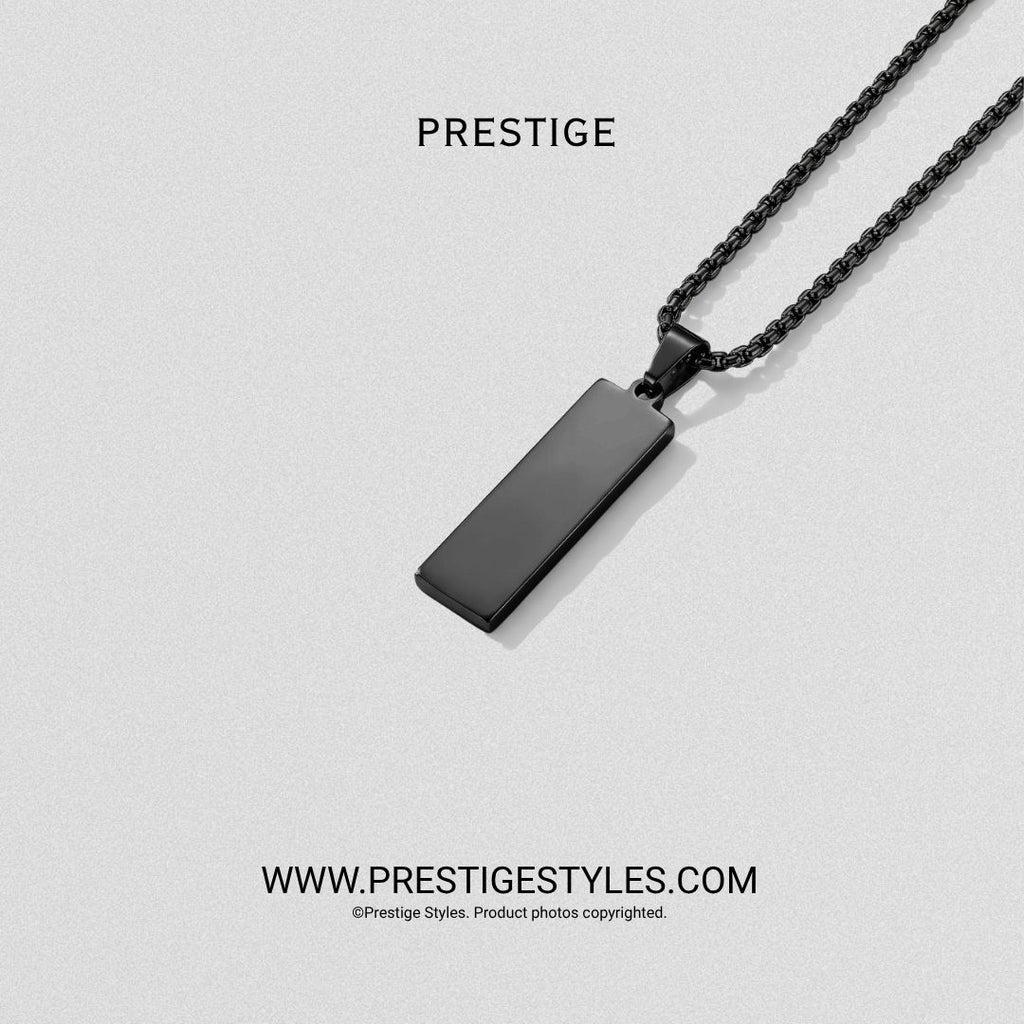 Slate Bar Pendant with chain - Prestige Styles - Bangladesh