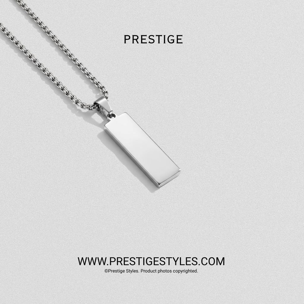 Slate Bar Pendant with chain - Prestige Styles - Bangladesh