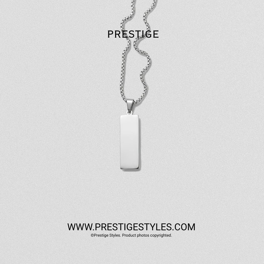 Slate Bar Pendant with chain - Prestige Styles - Bangladesh