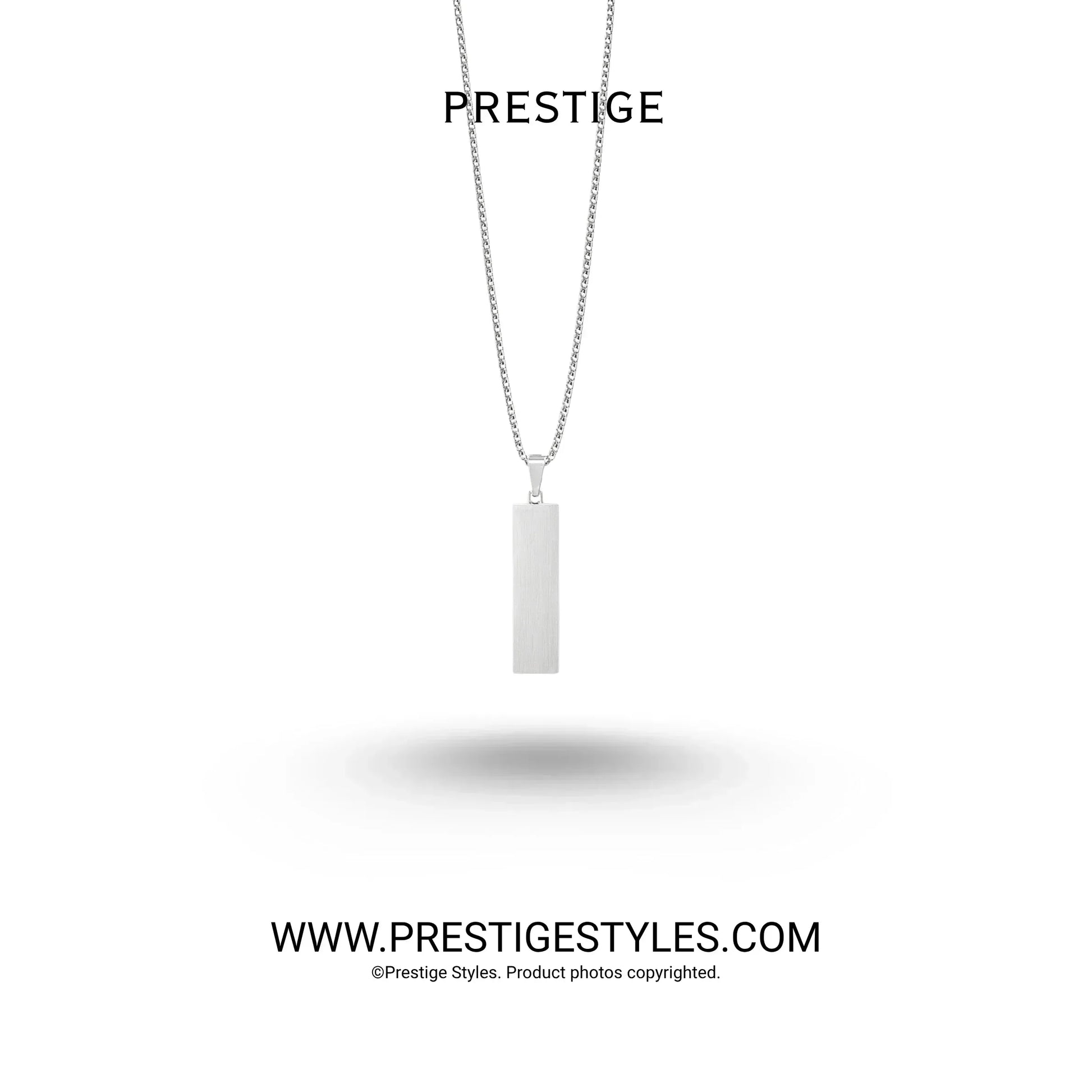 Slate Bar Pendant with chain - Prestige Styles - - Pendant with Chain
