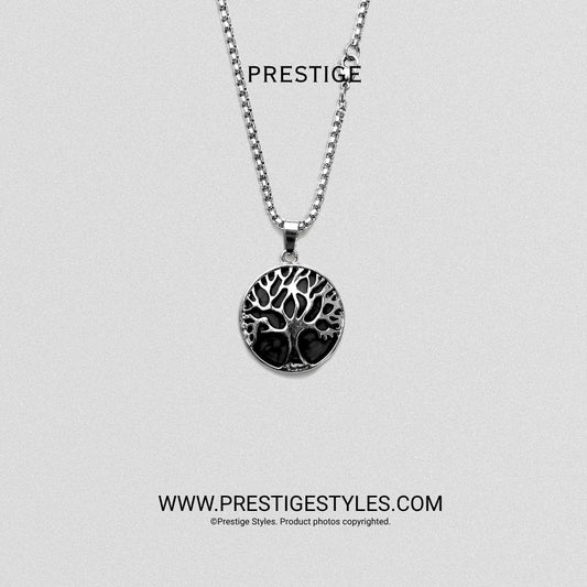 Soul Crest Black Pendant with Chain - Prestige Styles - Bangladesh