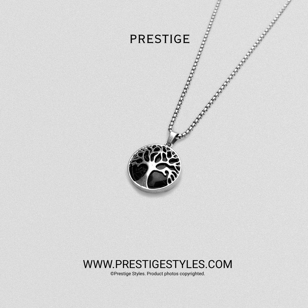 Soul Crest Black Pendant with Chain - Prestige Styles - Bangladesh