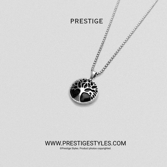 Soul Crest Black Pendant with Chain - Prestige Styles - Bangladesh