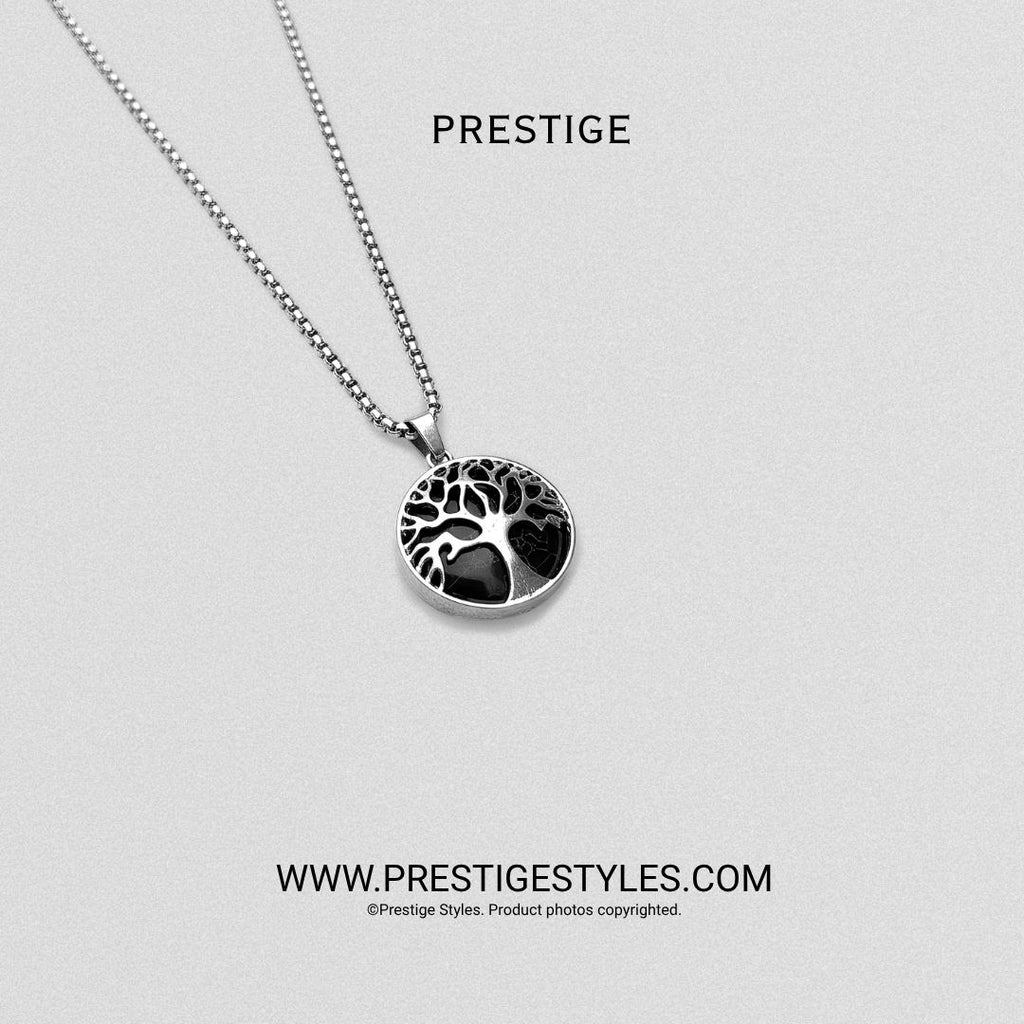 Soul Crest Black Pendant with Chain - Prestige Styles - Bangladesh