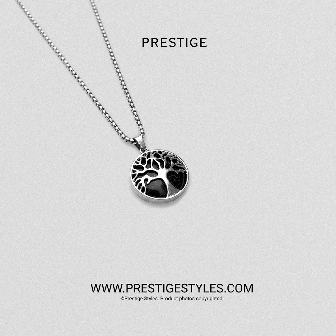 Soul Crest Black Pendant with Chain - Prestige Styles - Bangladesh