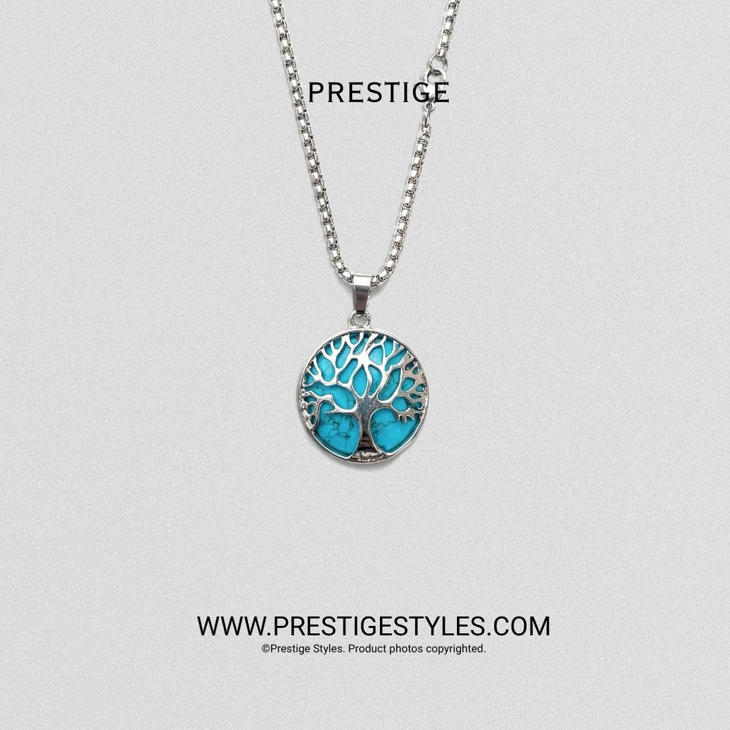 Soul Crest Blue Pendant with Chain - Prestige Styles - Bangladesh
