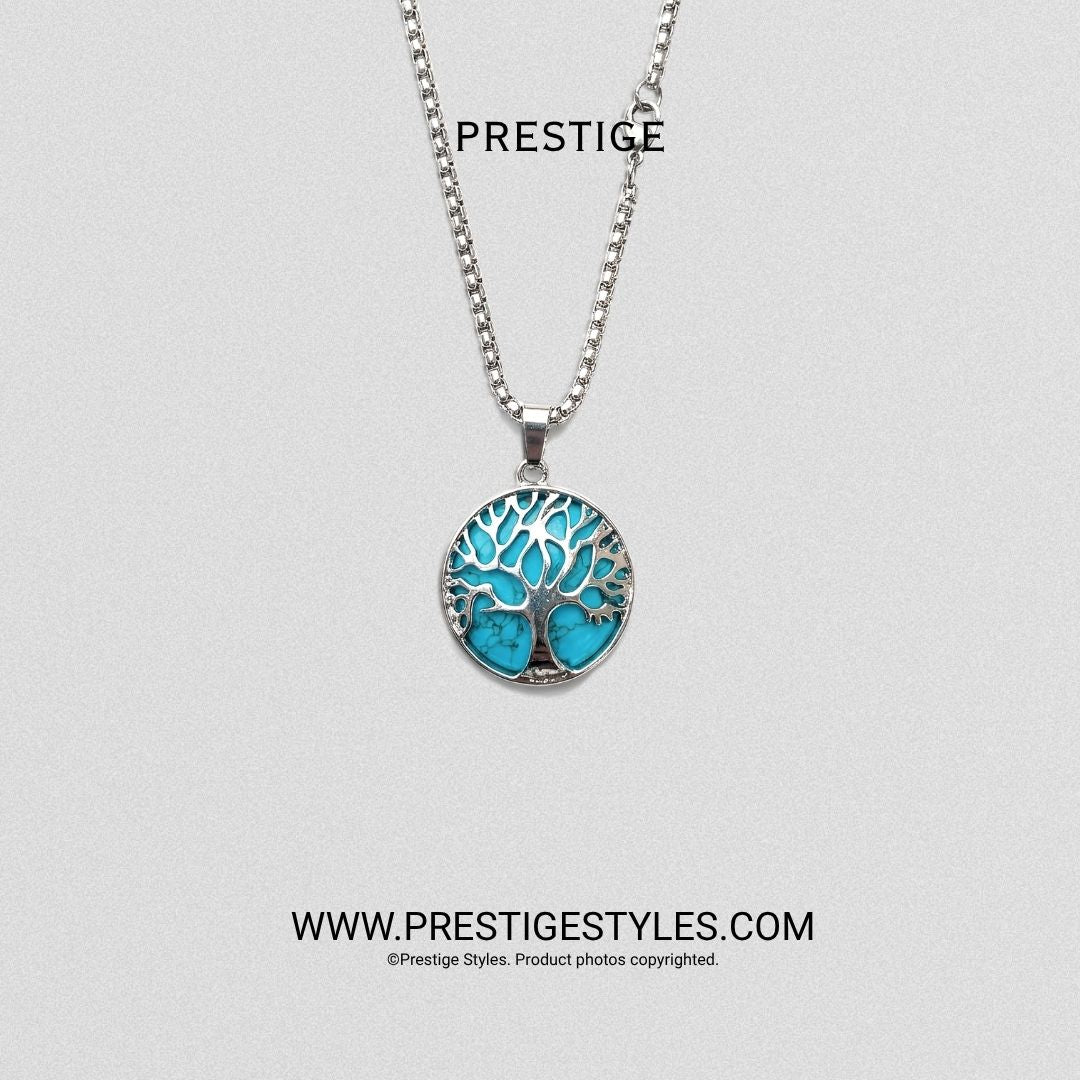 Soul Crest Blue Pendant with Chain - Prestige Styles - Bangladesh