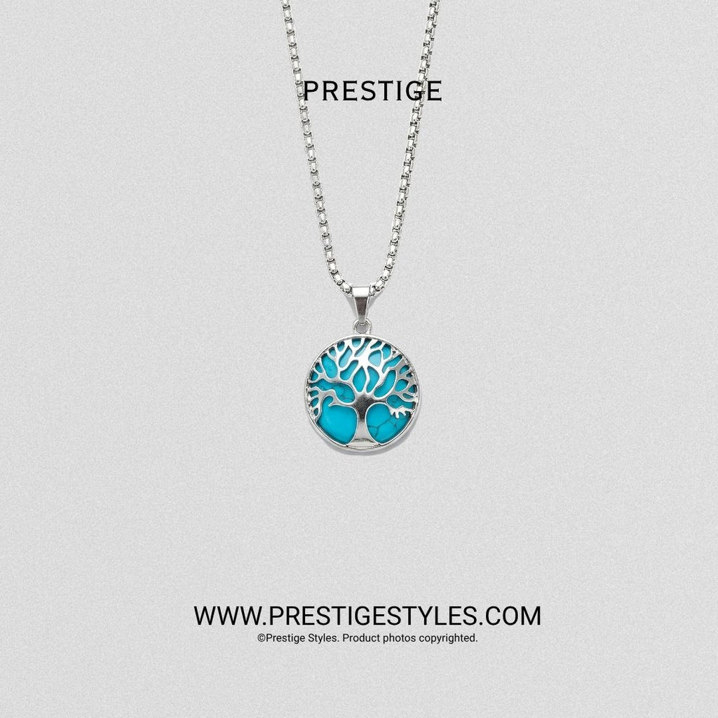 Soul Crest Blue Pendant with Chain - Prestige Styles - Bangladesh