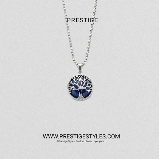 Soul Crest Royal Blue Pendant with Chain - Prestige Styles - Bangladesh