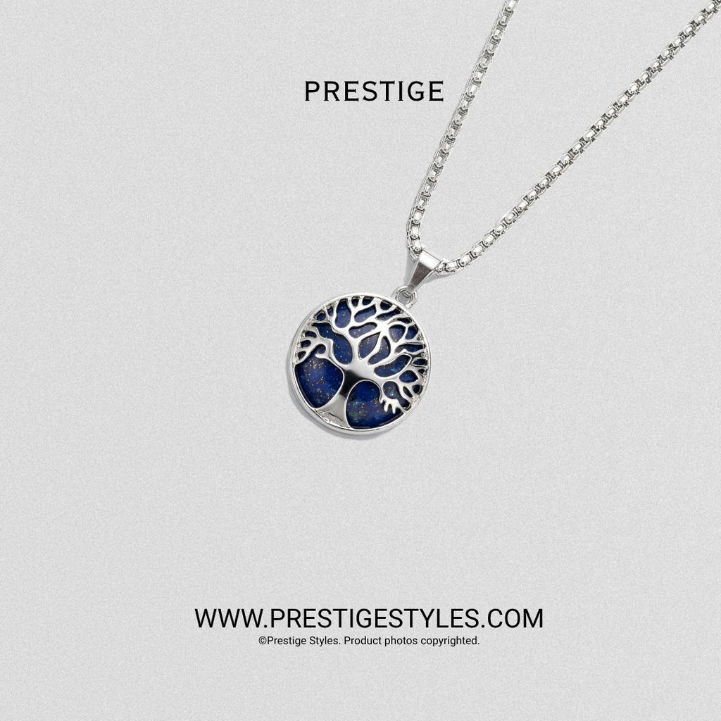 Soul Crest Royal Blue Pendant with Chain - Prestige Styles - Bangladesh