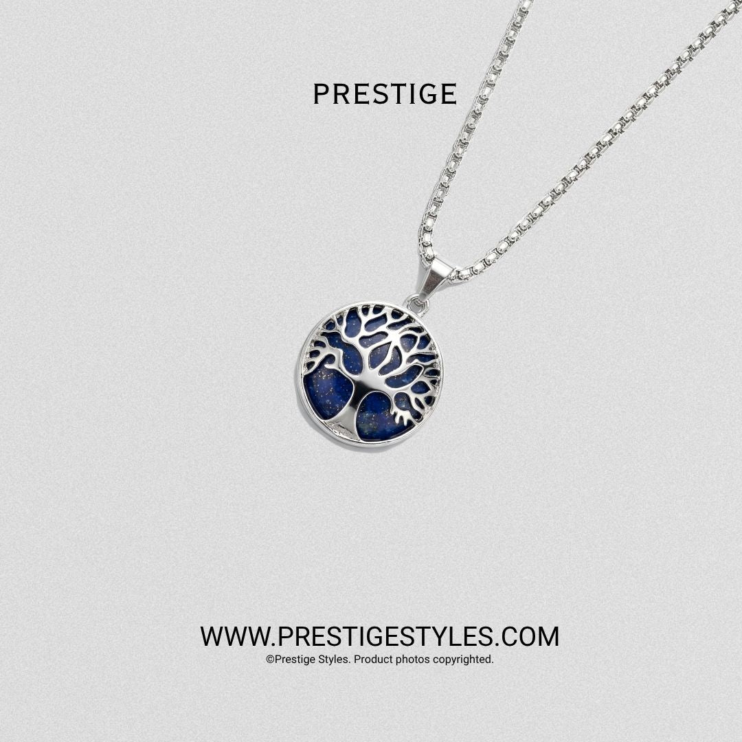 Soul Crest Royal Blue Pendant with Chain - Prestige Styles - Bangladesh
