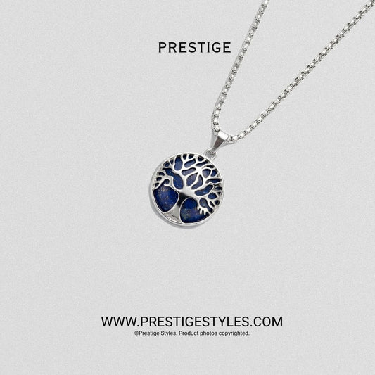 Soul Crest Royal Blue Pendant with Chain - Prestige Styles - Bangladesh