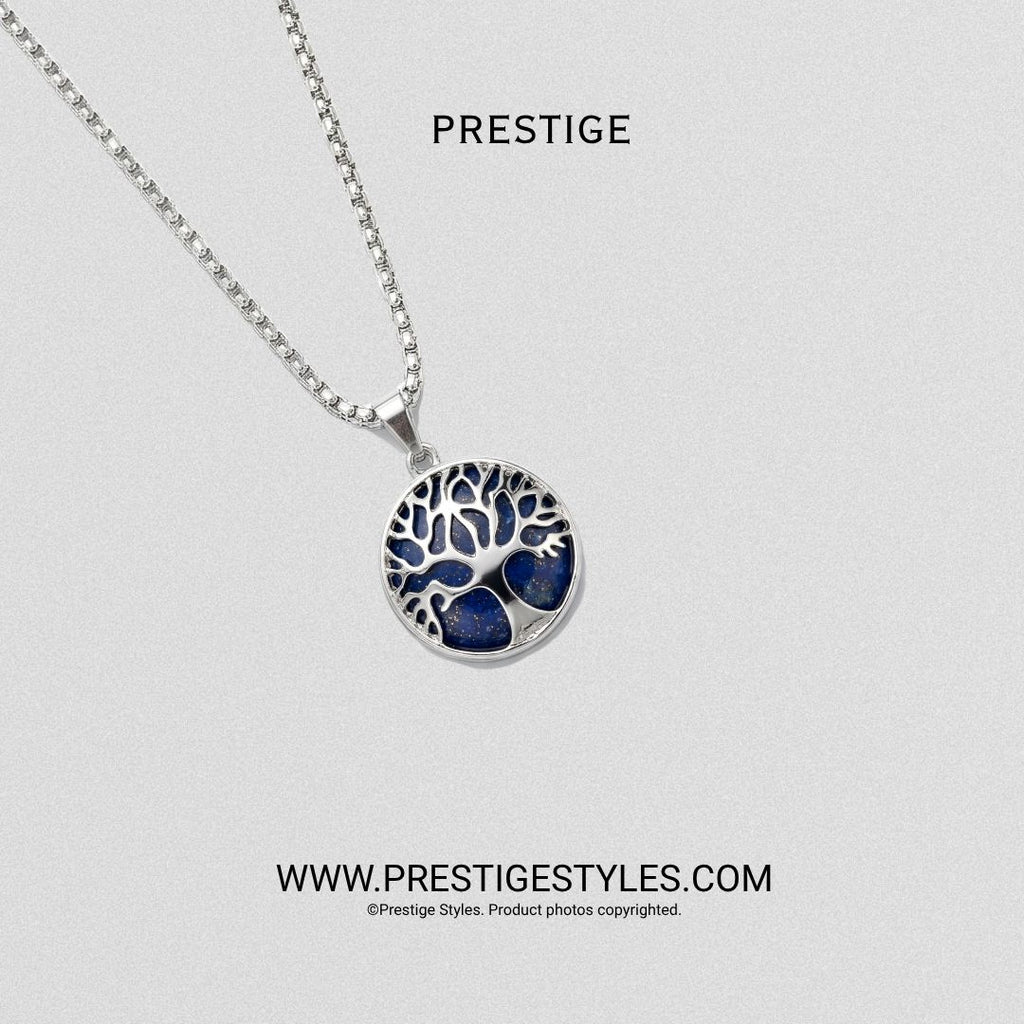 Soul Crest Royal Blue Pendant with Chain - Prestige Styles - Bangladesh