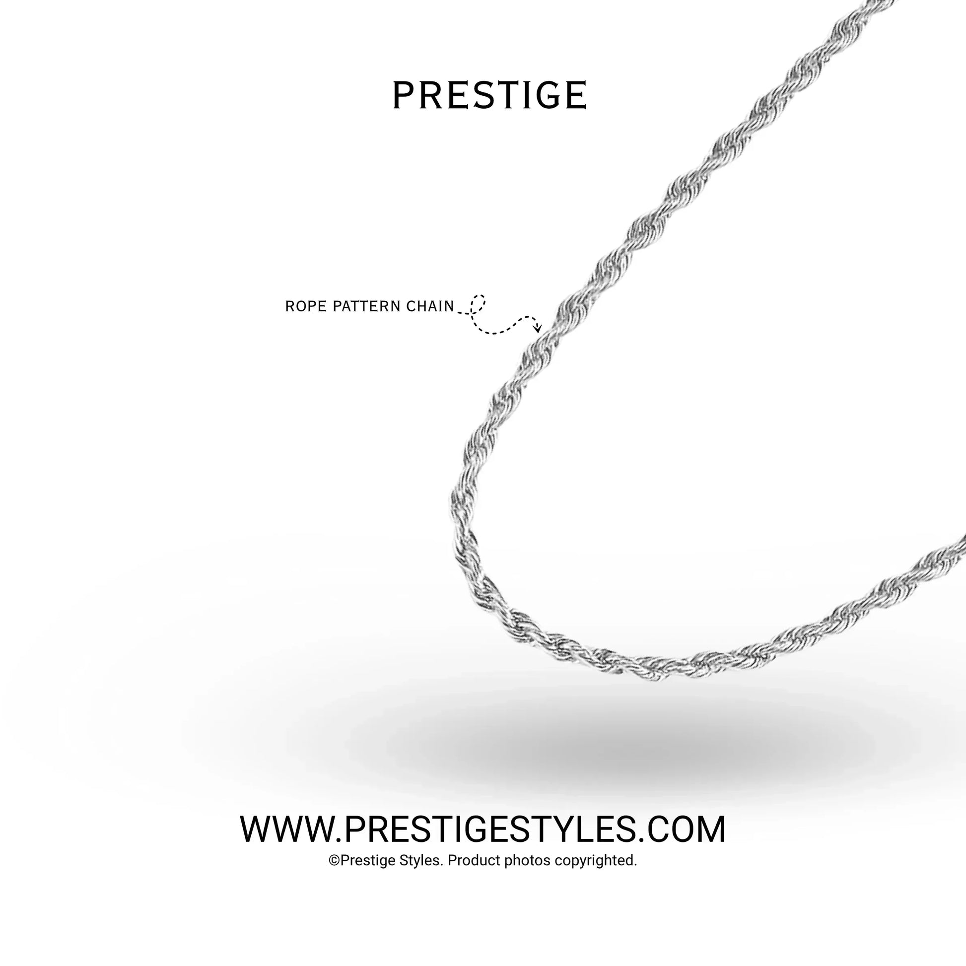 Spiral Chain - Prestige Styles - - Pendant with Chain