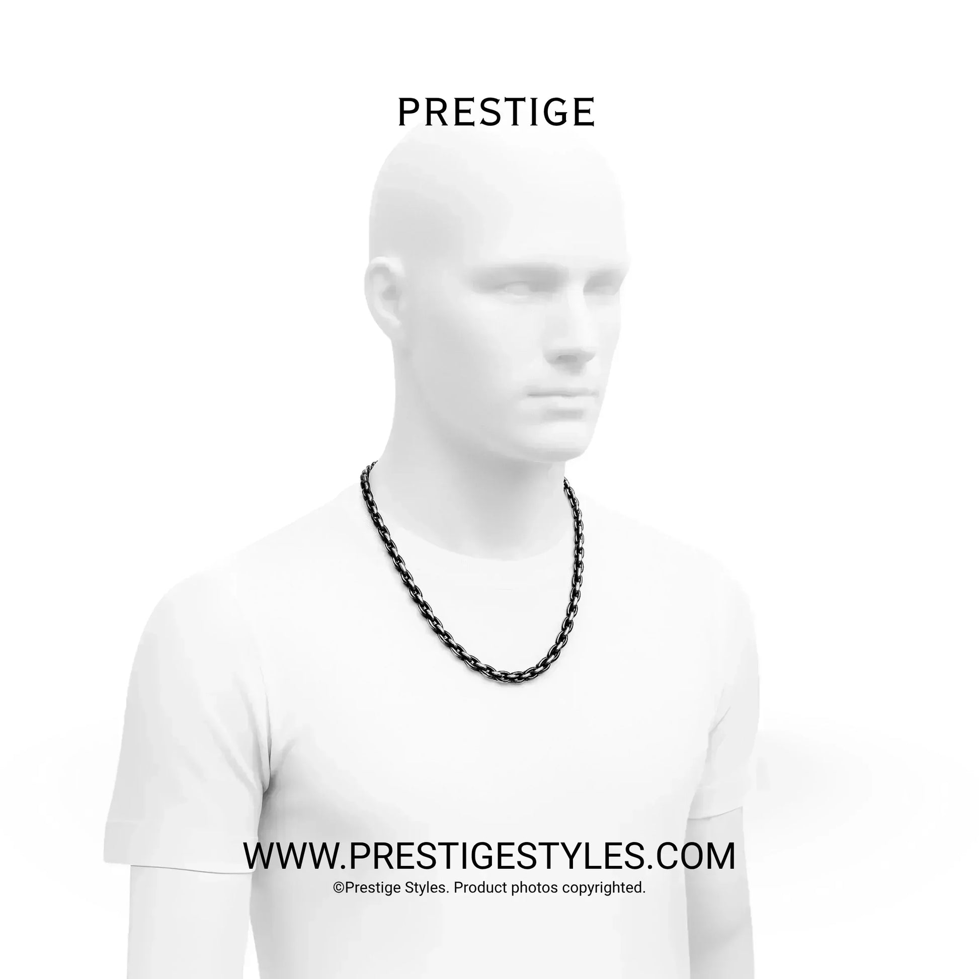 Steel Alloy Chain - Prestige Styles - - Pendant with Chain