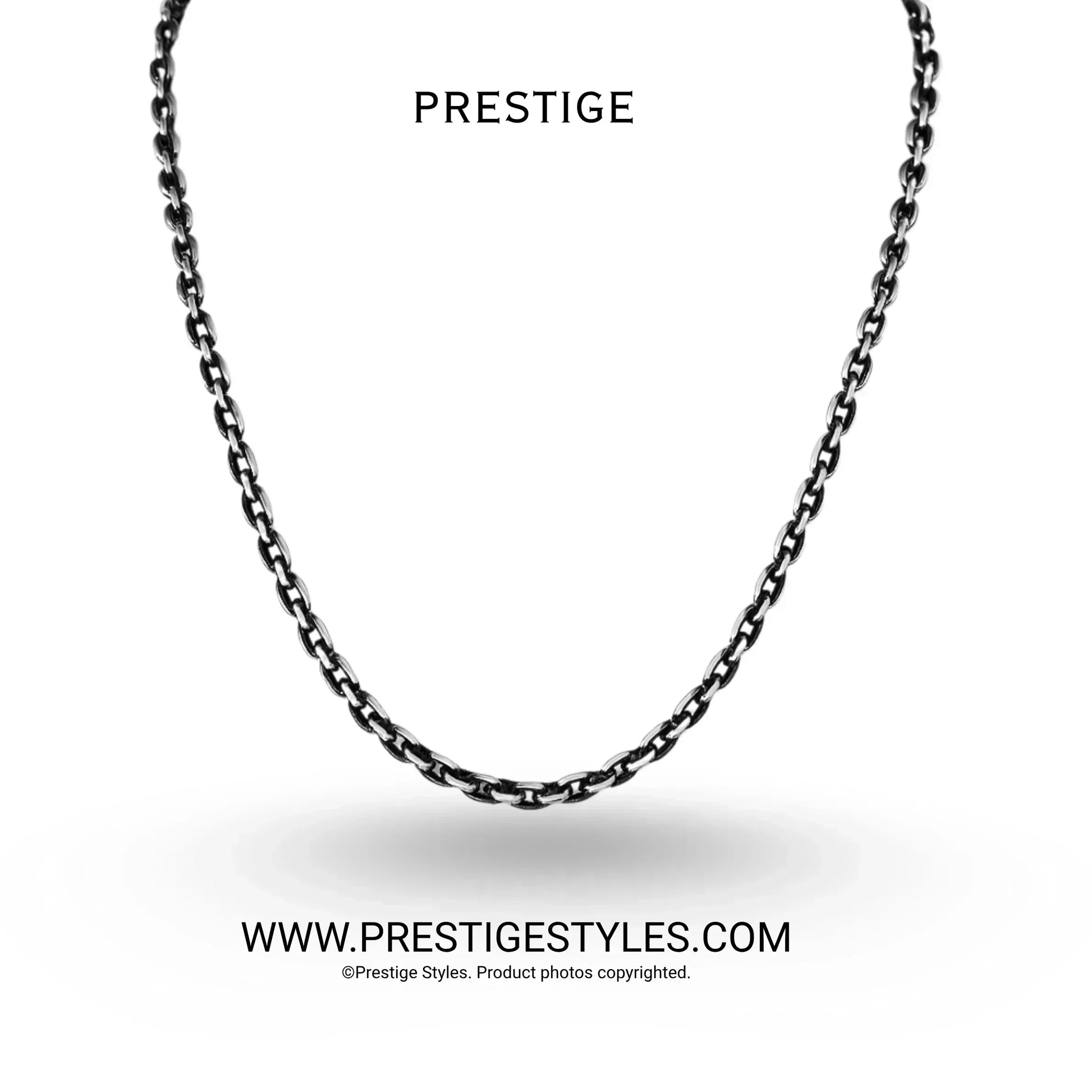 Steel Alloy Chain - Prestige Styles - - Pendant with Chain