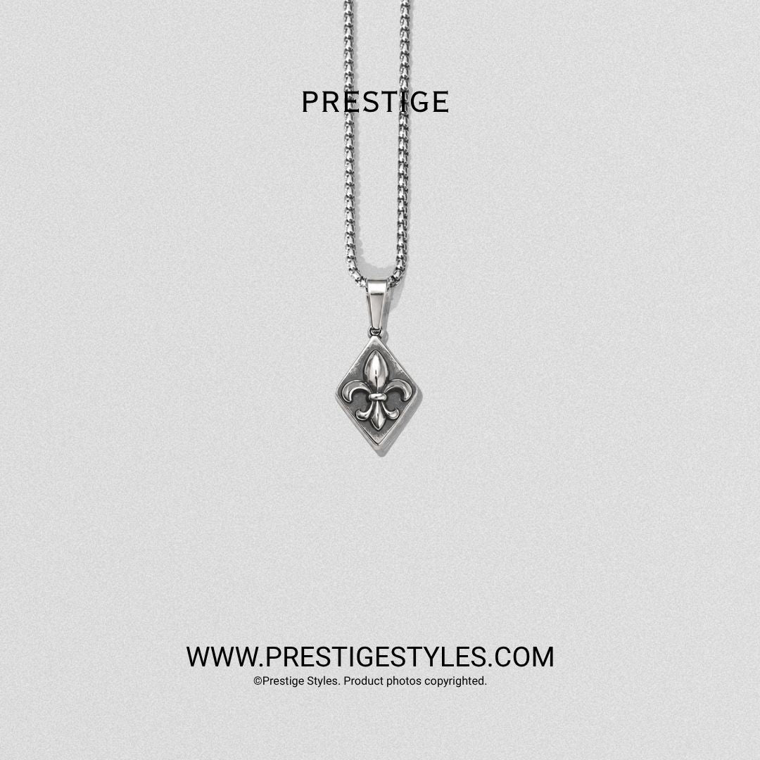 Stefani Silver Pendant With Chain - Prestige Styles - Bangladesh