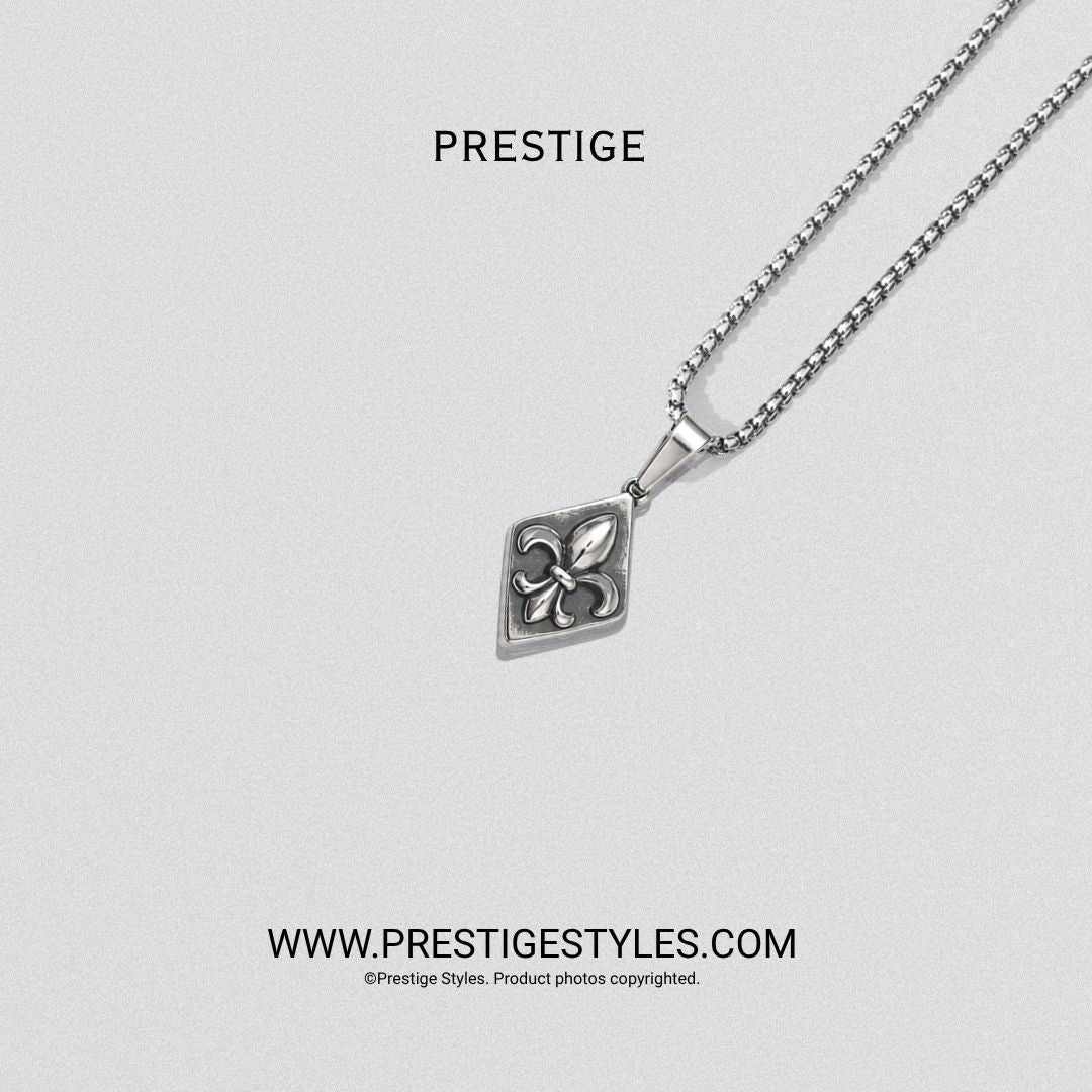 Stefani Silver Pendant With Chain - Prestige Styles - Bangladesh