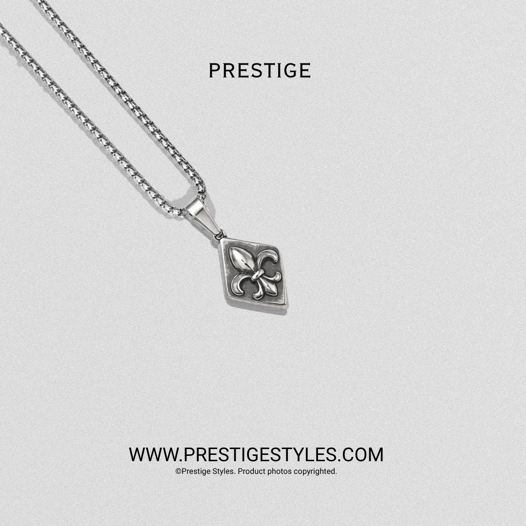 Stefani Silver Pendant With Chain - Prestige Styles - Bangladesh