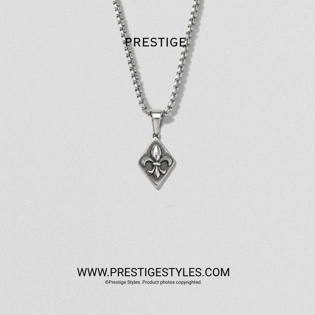 Stefani Silver Pendant With Chain - Prestige Styles - Bangladesh