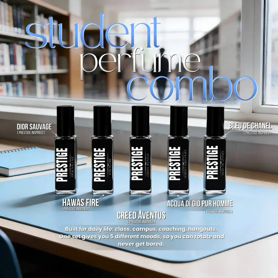 Student Perfume Combo 5 Scents - Prestige Styles - Bangladesh