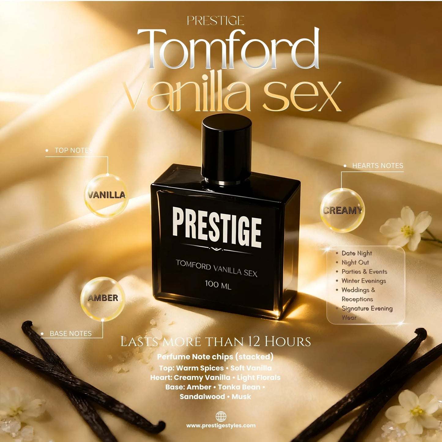 TOM FORD VANILLA SEX (Prestige Inspired) - Prestige Styles - Prestige Perfume - Perfume