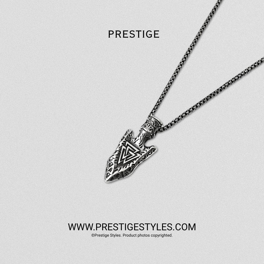 Valknut Pendant with Chain - Prestige Styles - Bangladesh