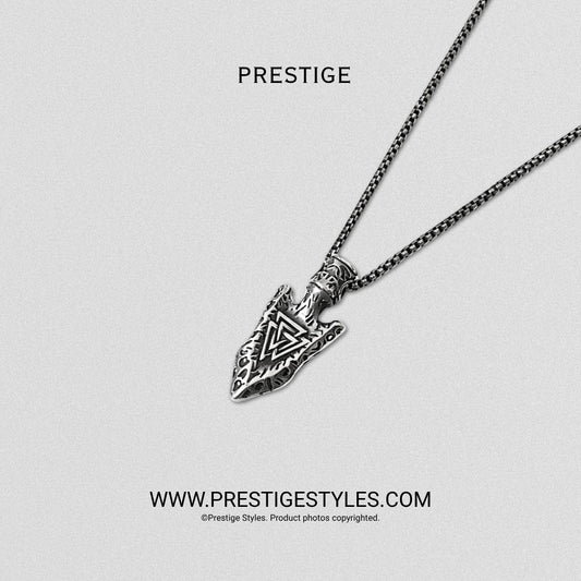 Valknut Pendant with Chain - Prestige Styles - Bangladesh