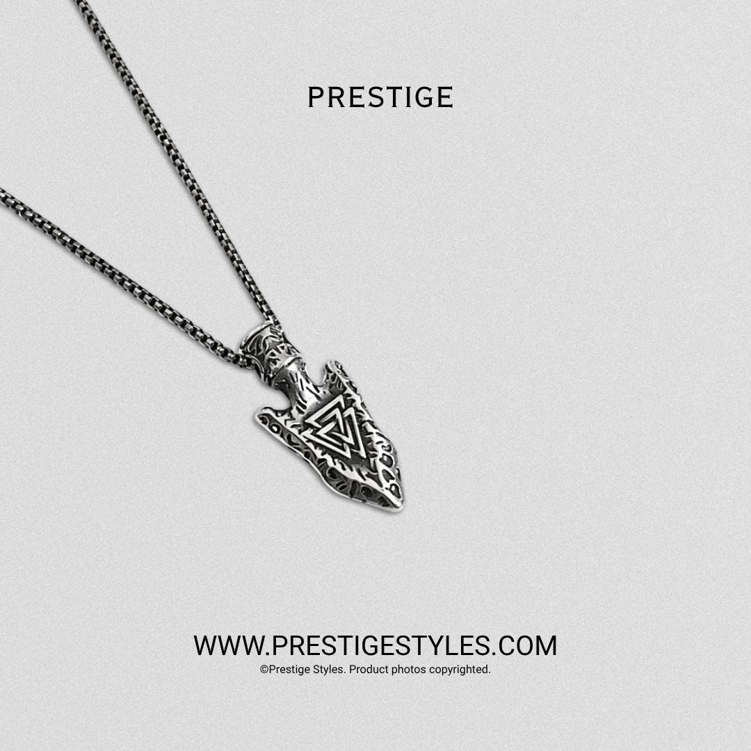 Valknut Pendant with Chain - Prestige Styles - Bangladesh