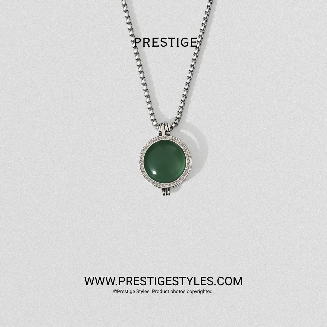 Verde Green Prism Pendant With Chain - Prestige Styles - Bangladesh