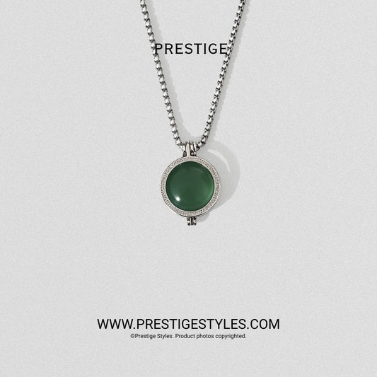 Verde Green Prism Pendant With Chain - Prestige Styles - Bangladesh