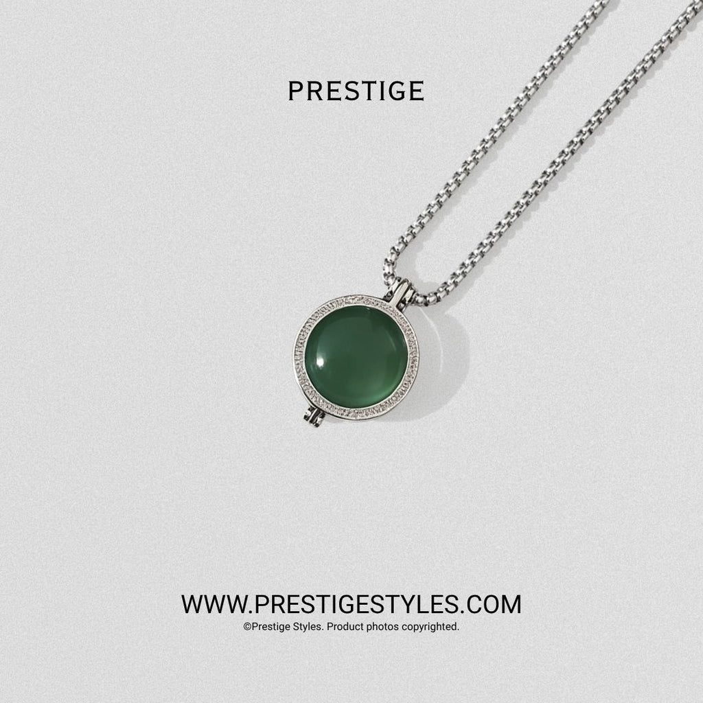 Verde Green Prism Pendant With Chain - Prestige Styles - Bangladesh